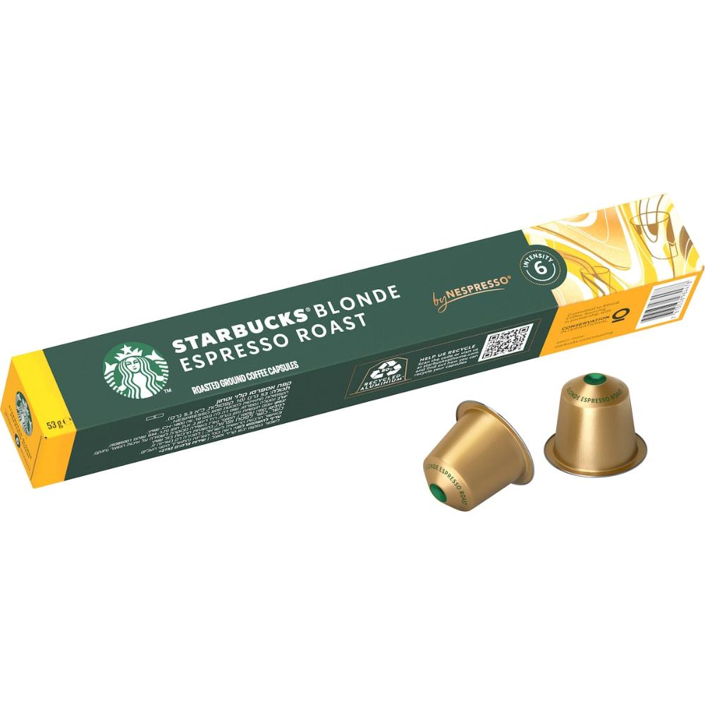Starbucks By Nespresso Blonde Espresso Roast Coffee Pods Capsules 100 Pack