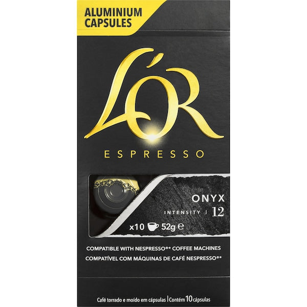 L'or Espresso Onyx Intensity 12 Coffee Capsules 50 Pack