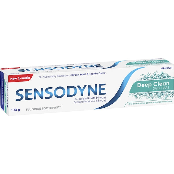 3 x Sensodyne Deep Clean Toothpaste 100g