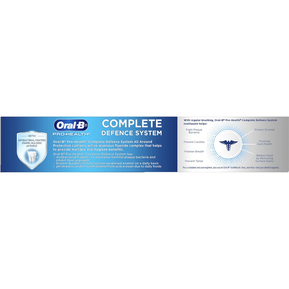 3x Oral-B Pro Health Complete Defense All Round Clean Toothpaste 200g