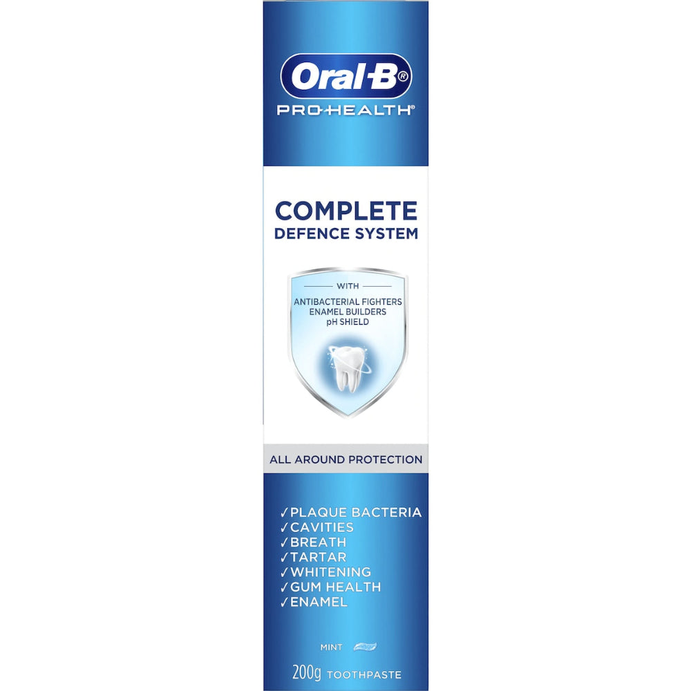 3x Oral-B Pro Health Complete Defense All Round Clean Toothpaste 200g
