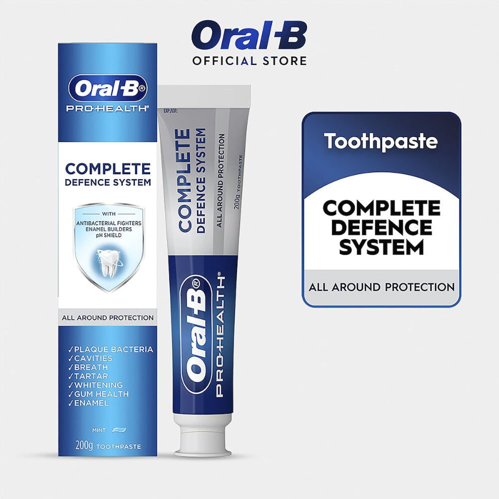 3x Oral-B Pro Health Complete Defense All Round Clean Toothpaste 200g