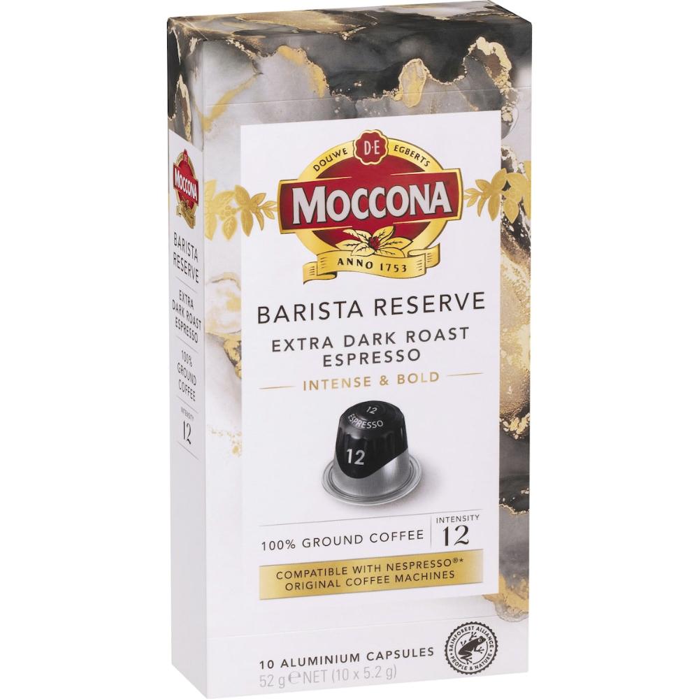 Moccona Barista Reserve Capsules Extra Dark Roast Espresso 100 Pack