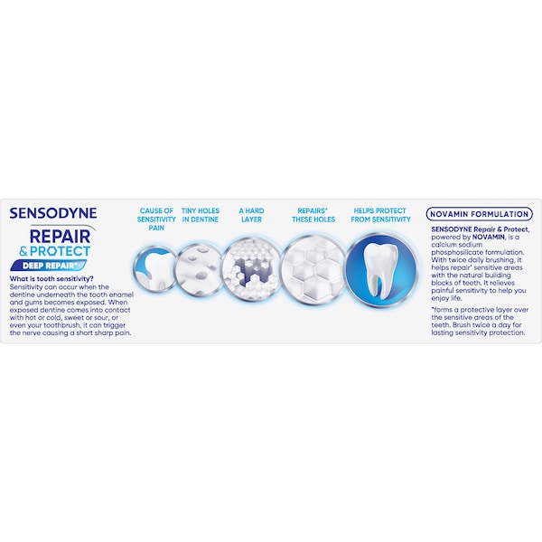 3 x Sensodyne Repair & Protect Toothpaste For Sensitive Teeth 100g