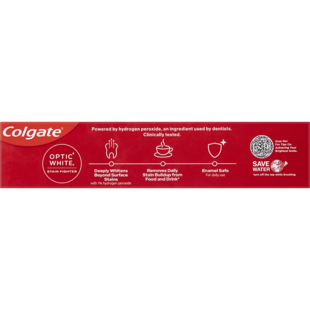 5 x Colgate Optic White Stain Fighter Teeth Whitening Toothpaste 140g