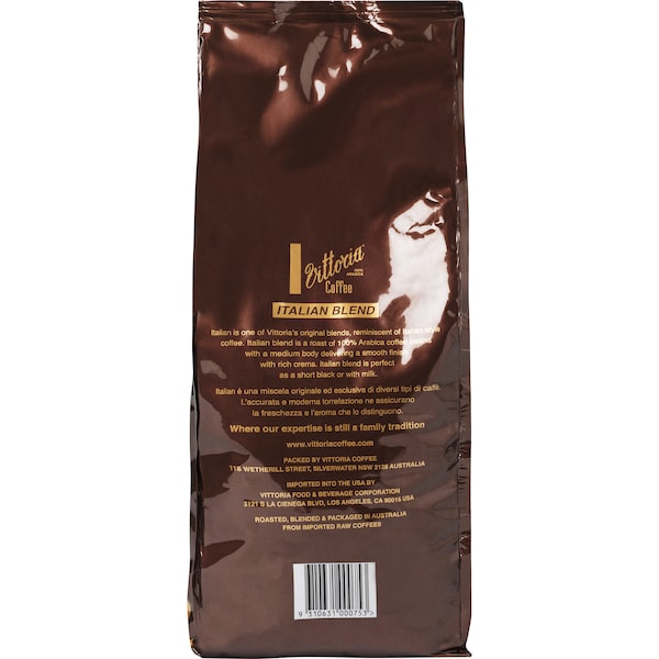 2 x Vittoria Italian Coffee Beans 1kg