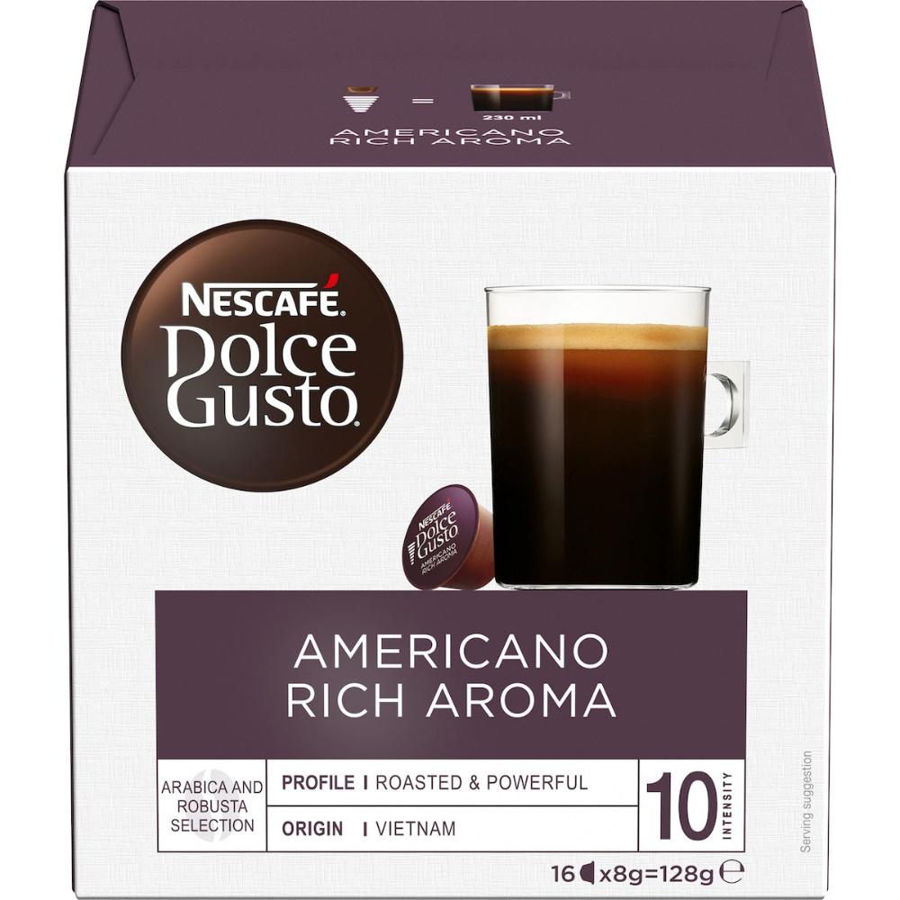 5 x Nescafe Dolce Gusto Americano Rich Aroma Coffee Pods 16 Pack
