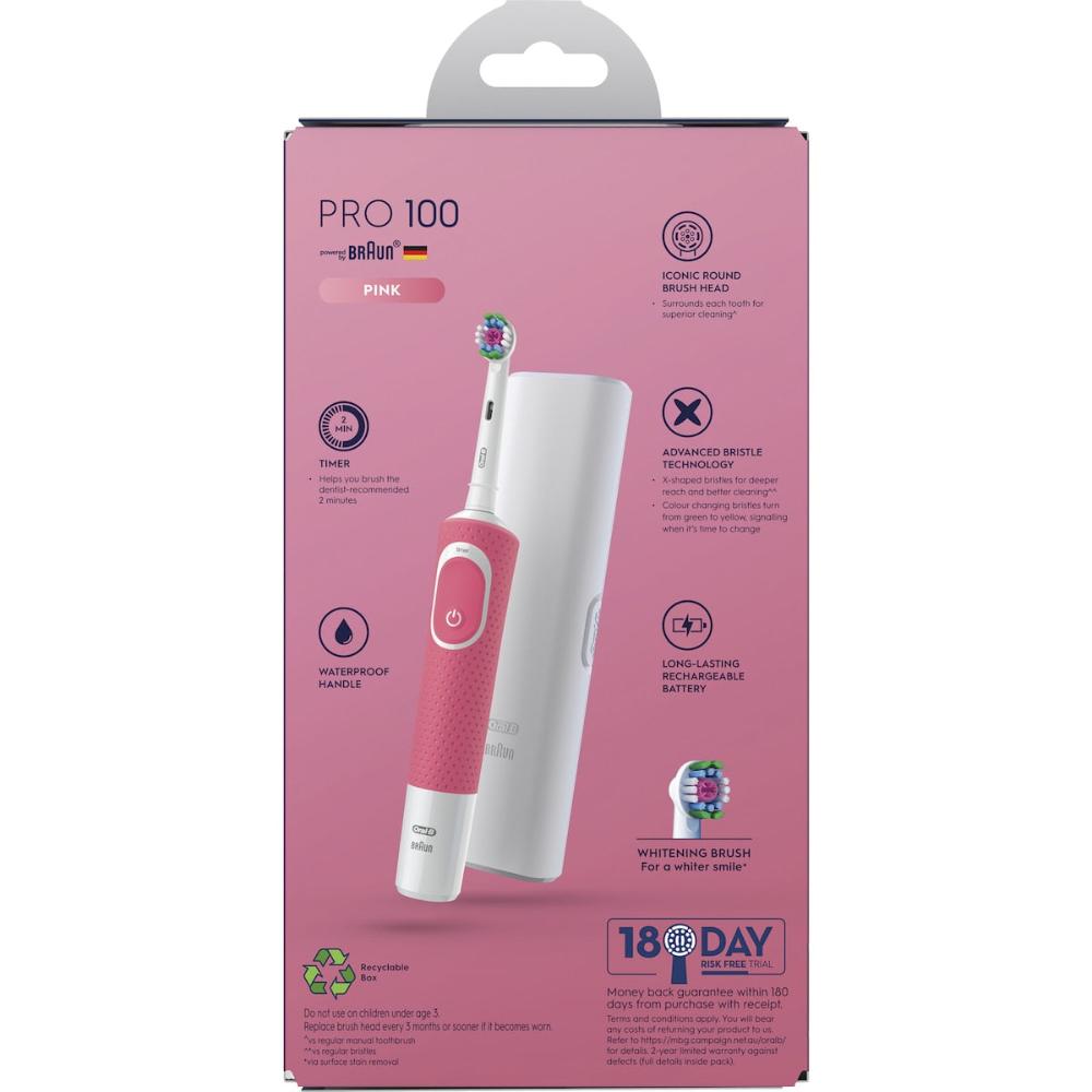 Oral-B Pro 100 3D White Polish Electric Toothbrush Each