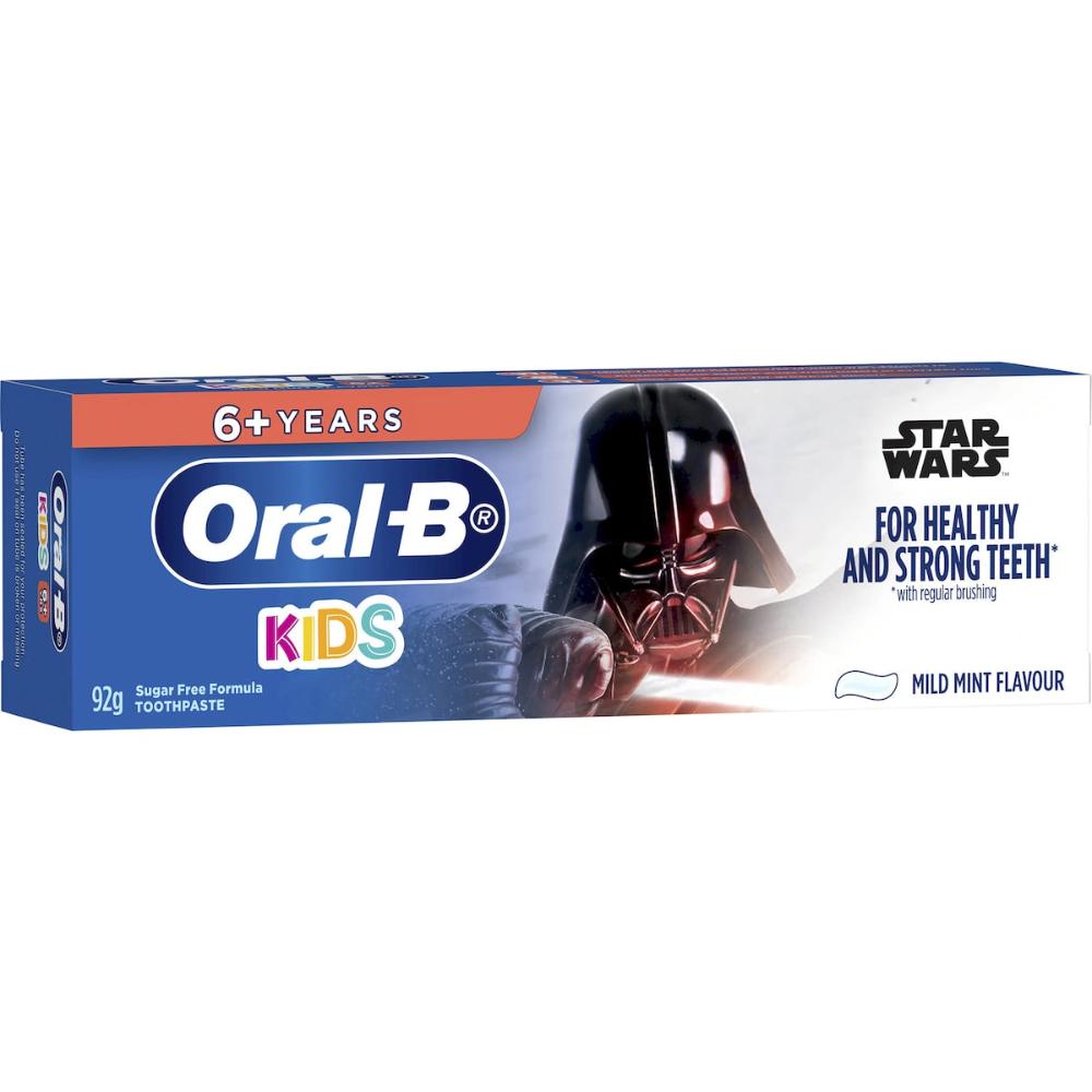 5 x Oral-B Kids Star Wars 6+ Years Mild Mint Toothpaste 92g