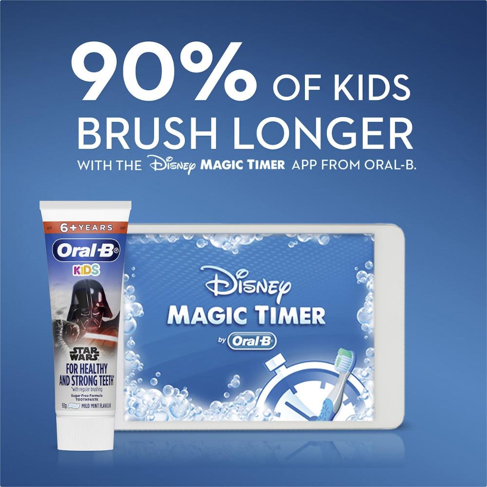 5 x Oral-B Kids Star Wars 6+ Years Mild Mint Toothpaste 92g