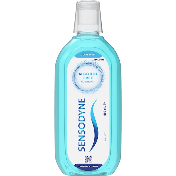 3 x Sensodyne Cool Mint Gentle Mouthwash For Sensitive Mouths 500ml