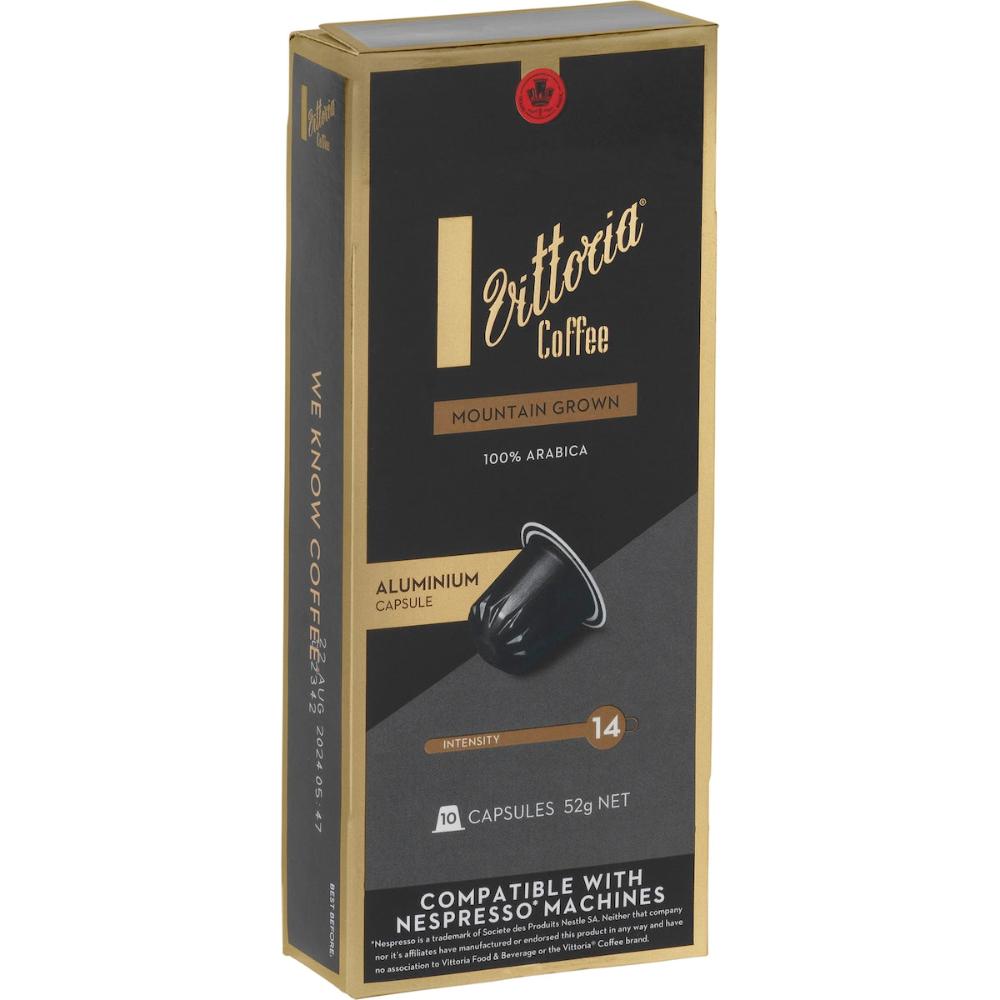 Vittoria Mountain Grown Nespresso Compatible Coffee Capsules 50 Pack