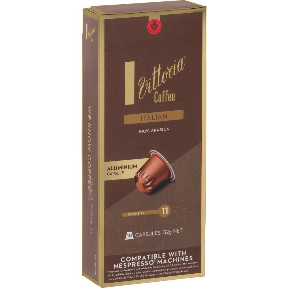 Vittoria Italian Nespresso Compatible Coffee Capsules 50 Pack