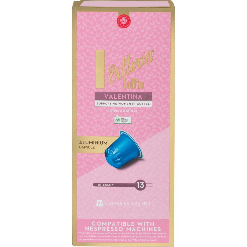 Vittoria Valentina Nespresso Compatible Coffee Capsules 100 Pack