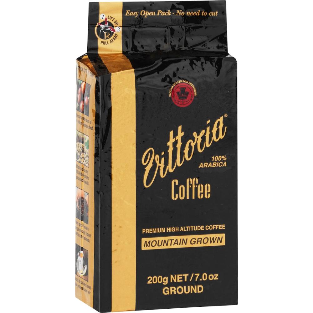 3 x Vittoria Mountain Grown Ground Coffee 200g