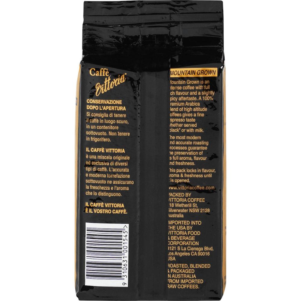 3 x Vittoria Mountain Grown Ground Coffee 200g