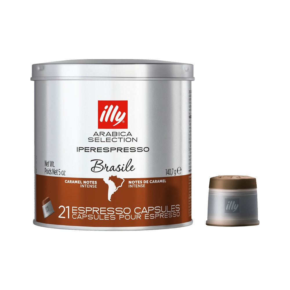 4 x illy Brazil Coffee Capsules 21pcs 140g