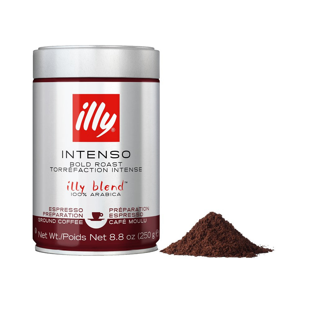 12 x illy Intenso Espresso Ground Coffee 250g