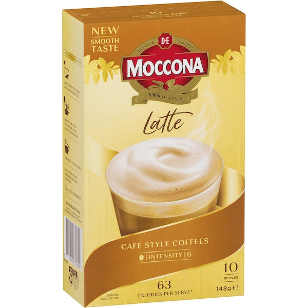Moccona Coffee Sachets Caramel Latte 100 Pack