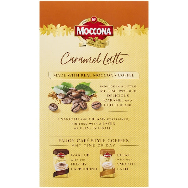 Moccona Coffee Sachets Caramel Latte 10 Pack