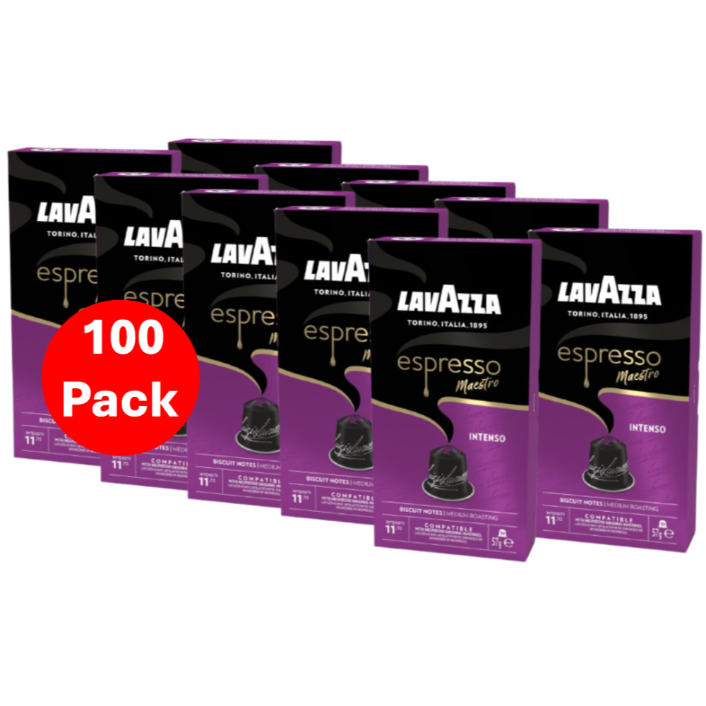 Lavazza Espresso Intenso Nespresso Compatible Coffee Pods 100 Pack