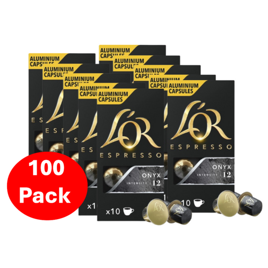 L'or Espresso Onyx Intensity 12 Coffee Capsules 100 Pack