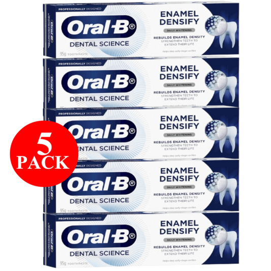 5 x Oral-B Enamel Densify Daily Whitening Toothpaste 95g