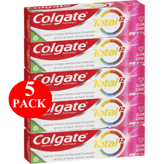 5 x Colgate Total Toothpaste Gum Care Whole Mouth Health 115g