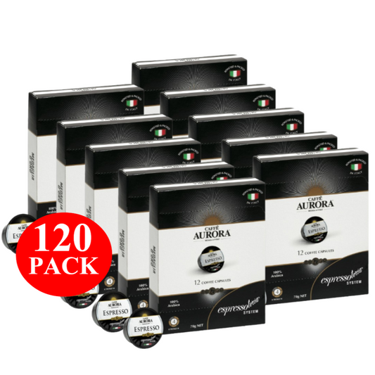 Caffe Aurora Coffee Capsules Caffe Aurora Espresso 120 Pack