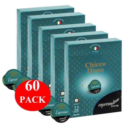 Caffe Aurora Chicco D'oro Espresso Coffee Capsules 60 Pack