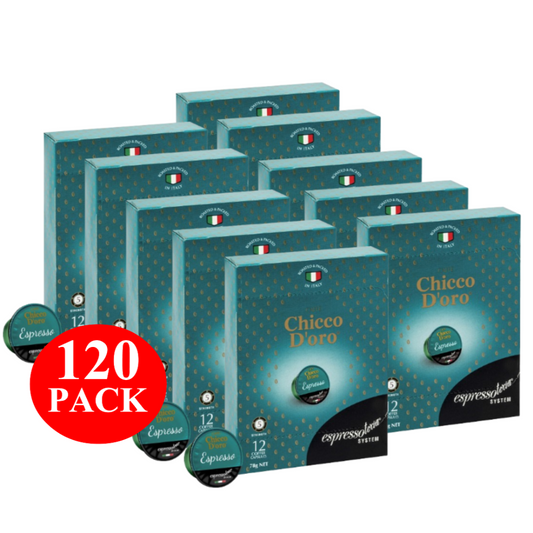 Caffe Aurora Chicco D'oro Espresso Coffee Capsules 120 Pack