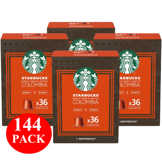 Starbucks By Nespresso Single Origin Colombia Coffee Pods Capsules 144 Pack
