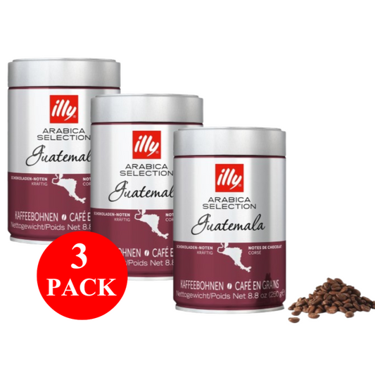 3 x illy Guatemala Coffee Beans 250g