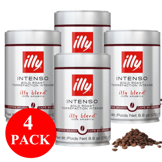4 x illy Intenso Coffee Beans 250g