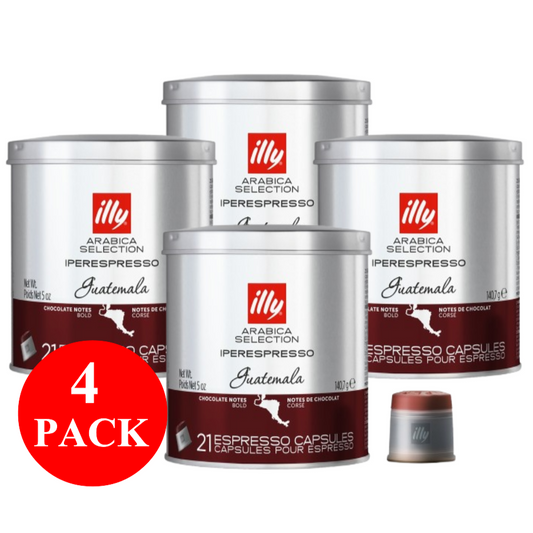 4 x illy Guatemala Capsules 21pcs 140g