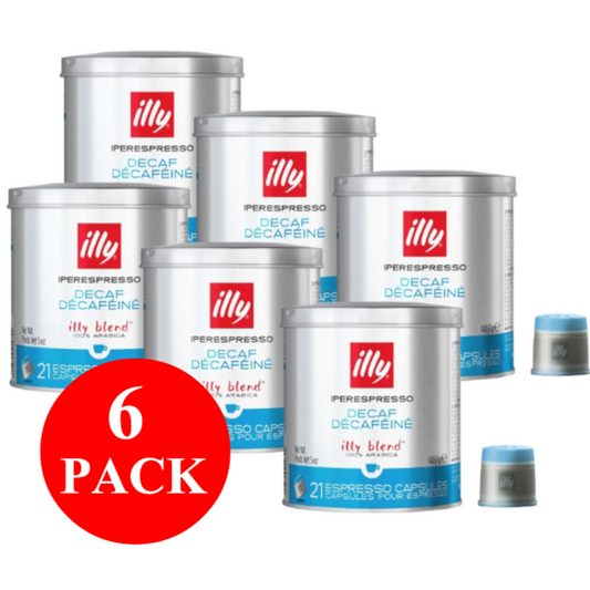 6 x illy Decaf Iperespresso Capsules 21pcs 140g