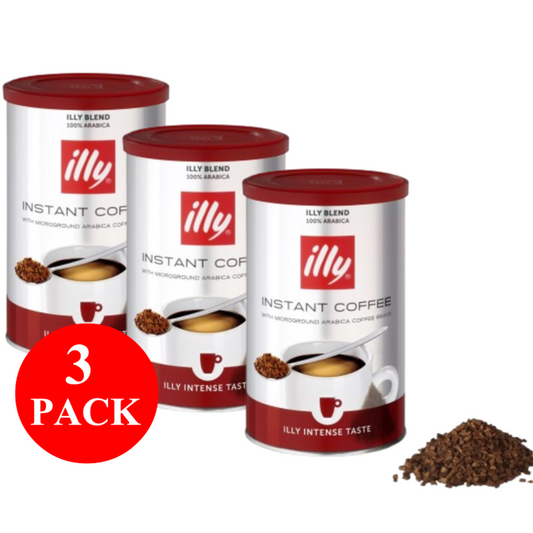 3 x illy Intense Instant Coffee 95g