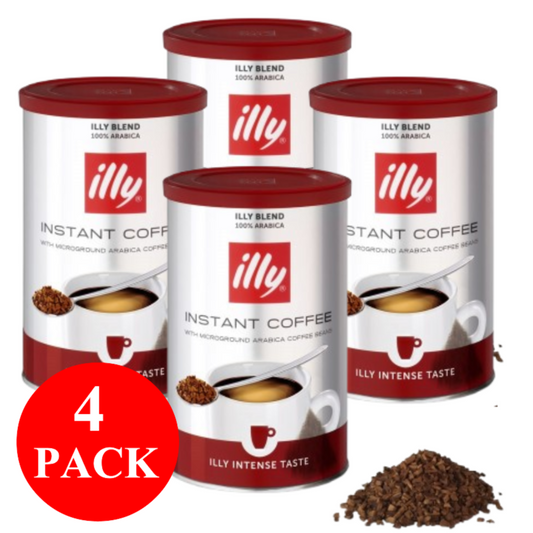 4 x illy Intense Instant Coffee 95g
