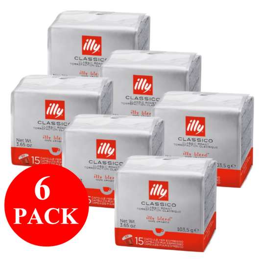 6 x illy Classico MPS Capsules 15pcs