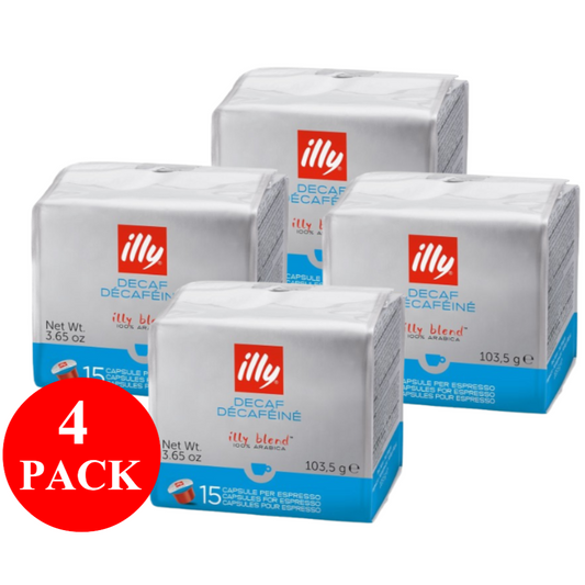 4 x illy Decaf MPS Capsules 15pcs
