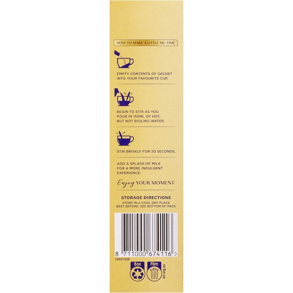 Moccona Cadbury Hazelnut Mocha Sachets 80 Pack