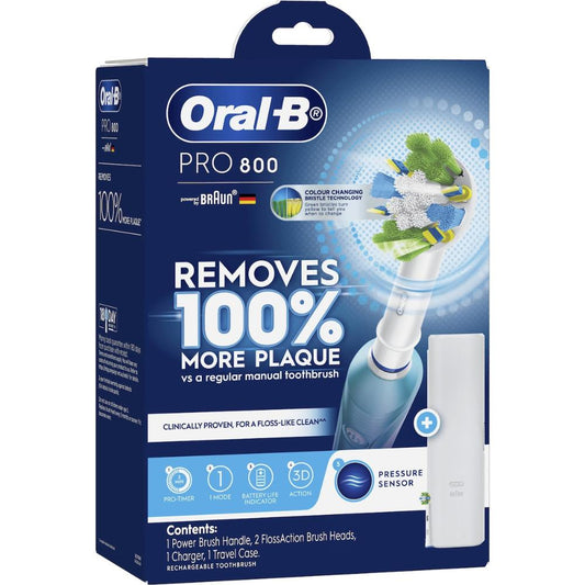 Oral-B Pro 800 Electric Toothbrush Blue Each