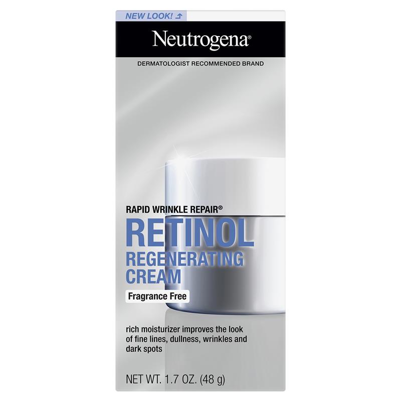 2 x Neutrogena Rapid Wrinkle Repair Retinol Fragrance Free Regenerating Cream 48g