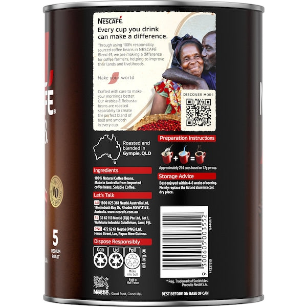 3 x Nescafe Blend 43 Instant Coffee 500g