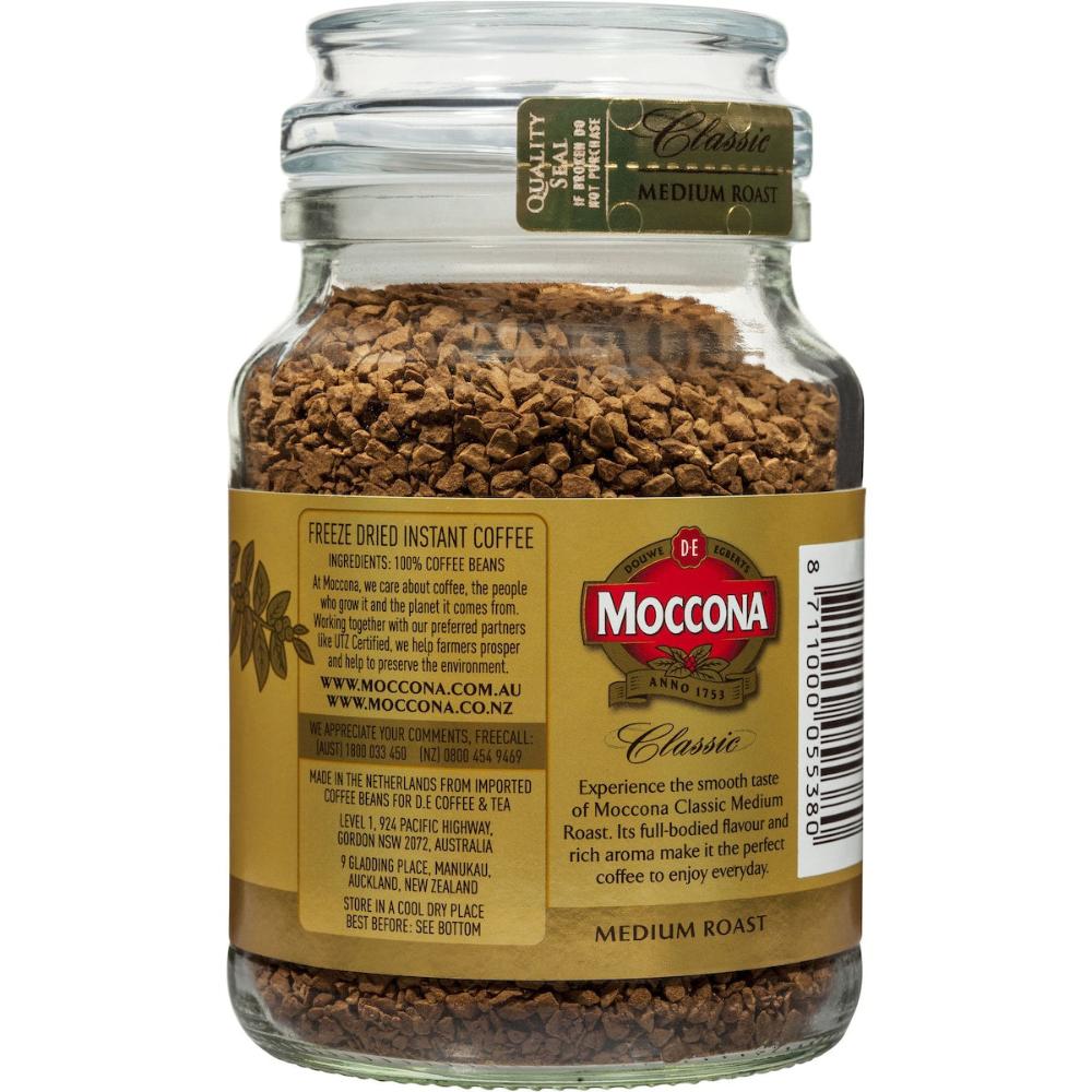 Moccona Freeze Dried Instant Coffee Classic Medium Roast 100g