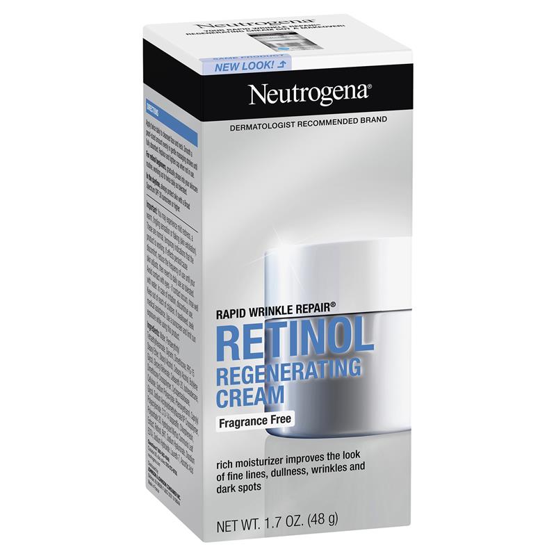 2 x Neutrogena Rapid Wrinkle Repair Retinol Fragrance Free Regenerating Cream 48g