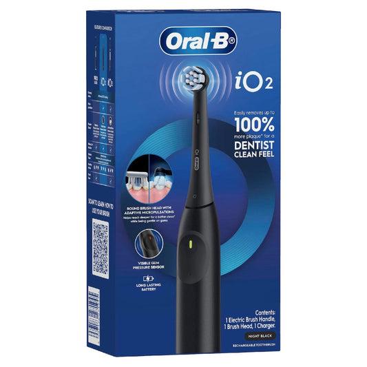 iO2 Electric Toothbrush Set Night Black