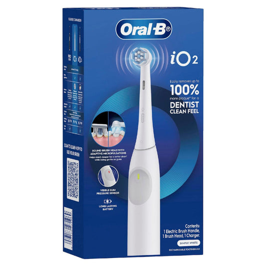 iO2 Electric Toothbrush Set Simple White