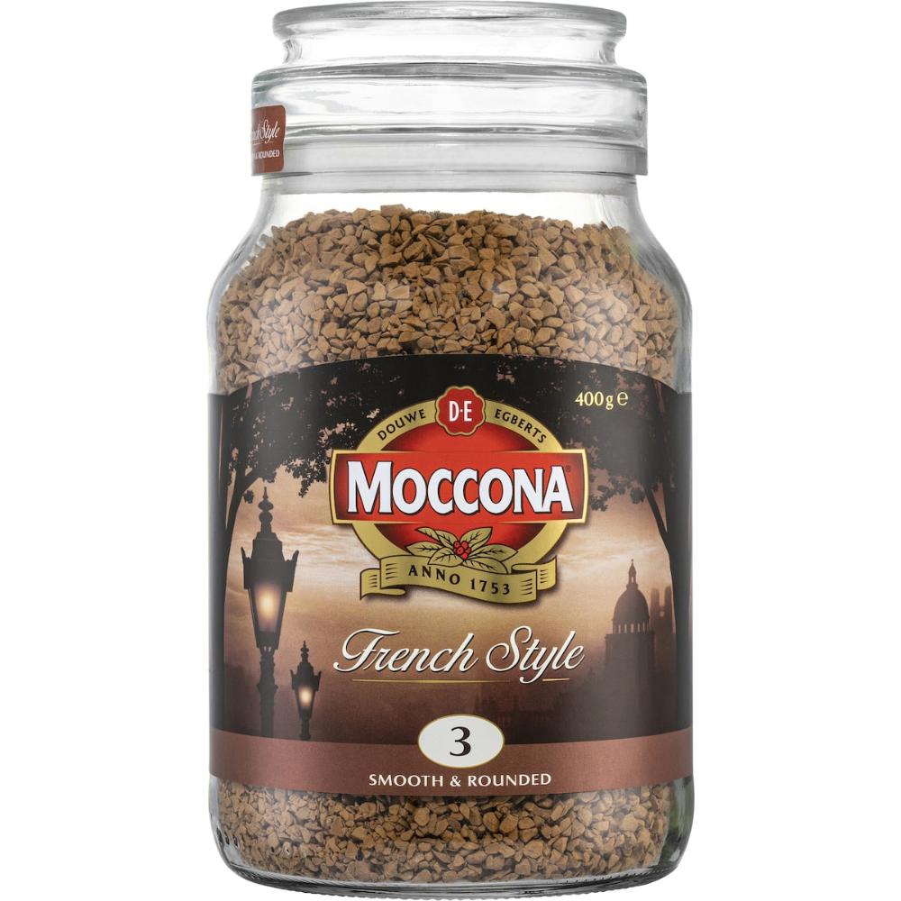 3 x Moccona French Style Coffee Smooth 400g