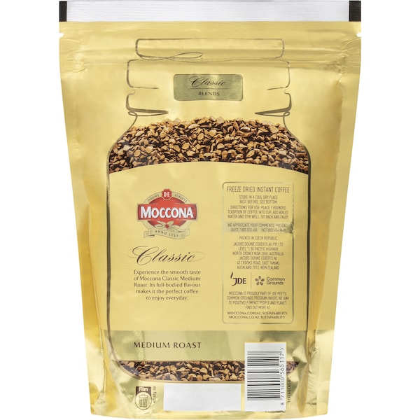 Moccona Refill Pouch Medium Roast 180g